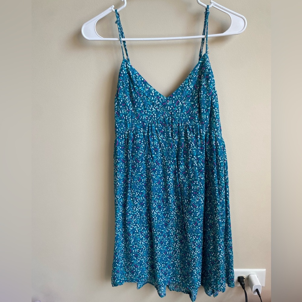 Blue floral sundress by Aeropostale size large
